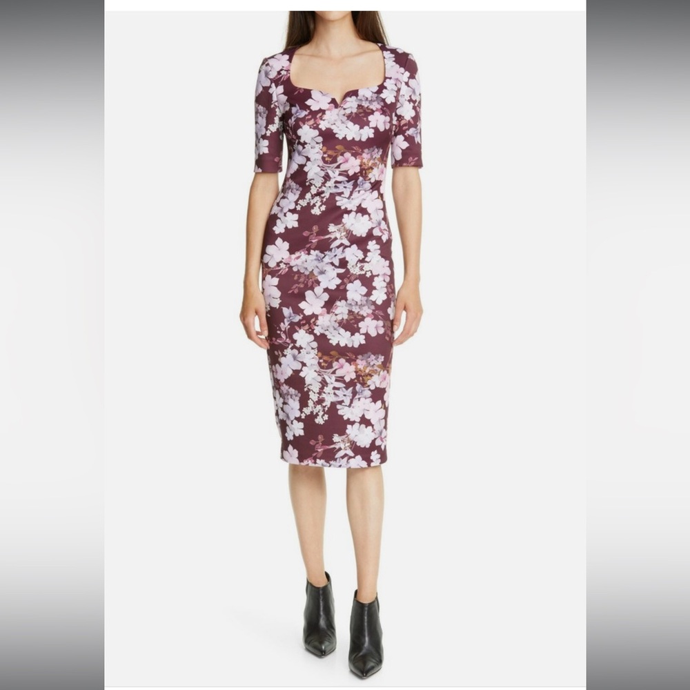 NWT TED BAKER | Dark Pergola Printed Bodycon Dress